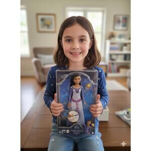 Disney Wish Singing Asha of Rosas Fashion Doll & Star Figure, Posable